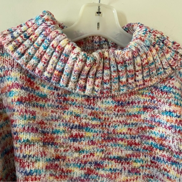 New! Florence by Mills Multicolor Cropped Sweater Women’s Size Medium - Picture 4 of 14